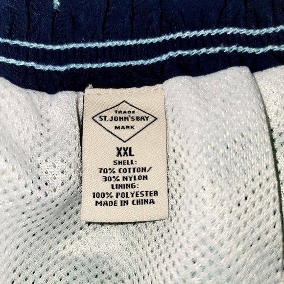 ST. JOHN'S BAY MEN 2XL SWIM TRUNKS SUMMER SHORTS CASUAL SUMMER BEACH SHORT - Picture 10 of 11